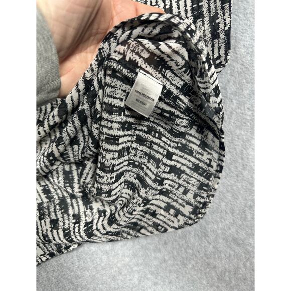 J. Jill Blouse Tunic Top Women's Size X-Large Black/White Sleeveless V-Neck - Picture 3 of 4